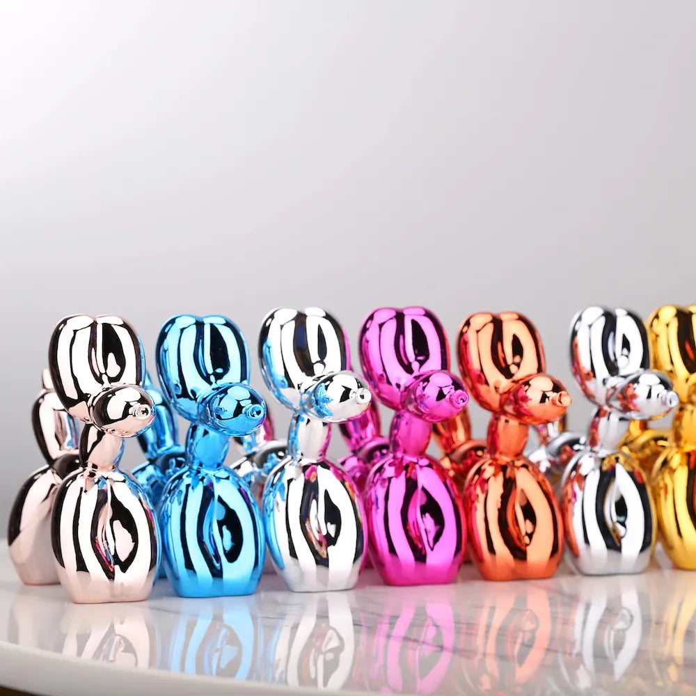 Mini Ceramic Balloon Dog Statue